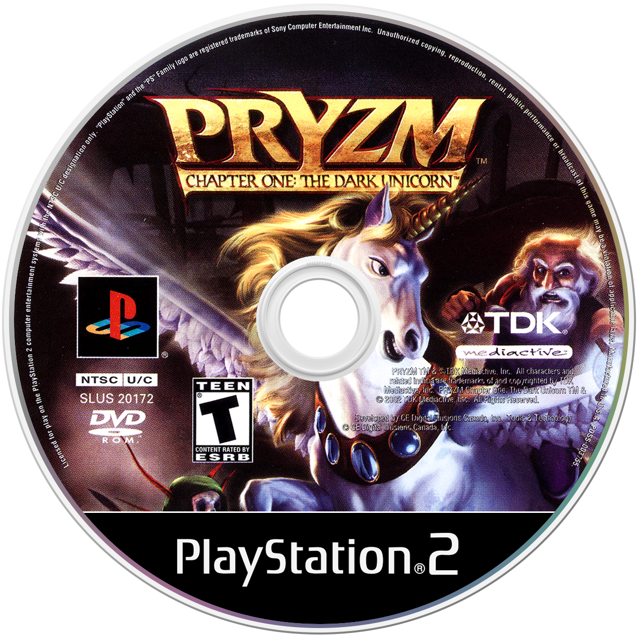 Pryzm Chapter One The Dark Unicorn media 4 for Playstation 2